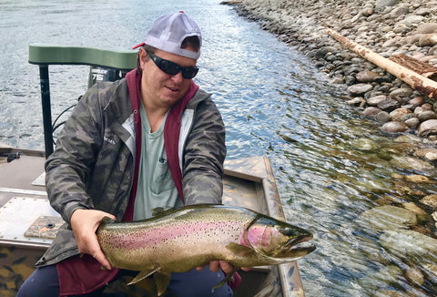 KEVIN LAMEY TROPHY RAINBOW TROUT ON THE COLUMBIA RIVER