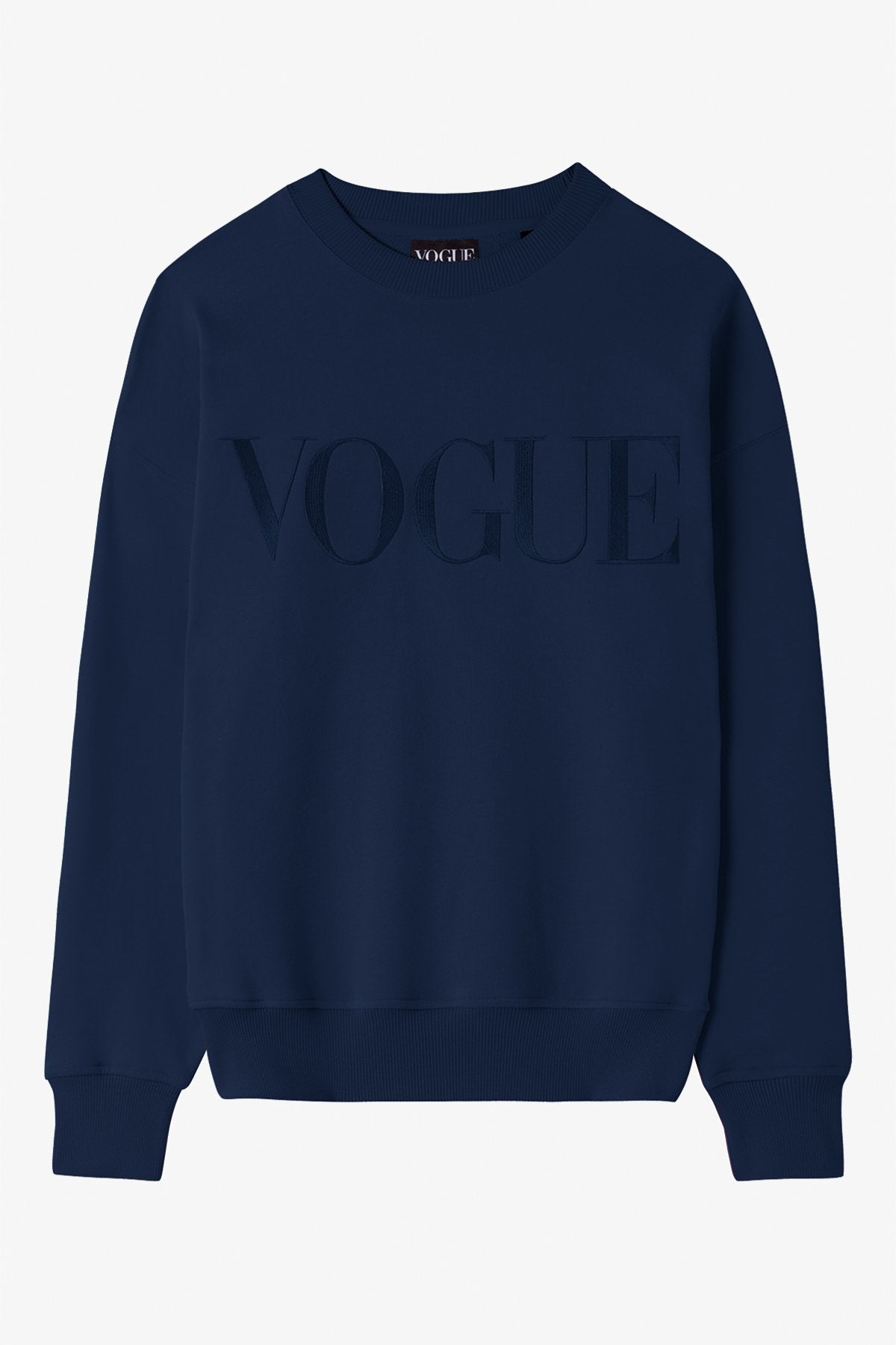 Sudadera VOGUE Azul Marino Con Logo Bordado, S / Azul Marino