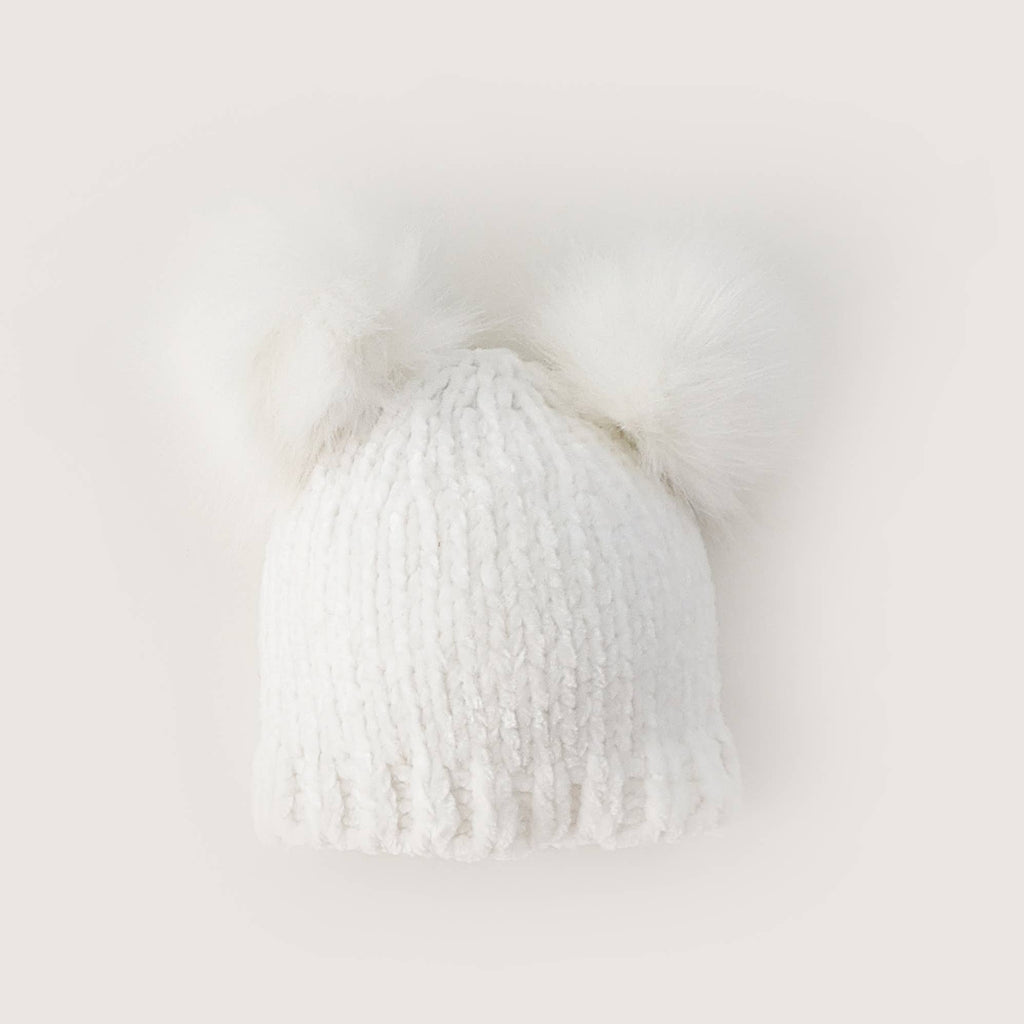 Huggalugs Lilac Fluffer Beanie Hat S (0-6 Months)