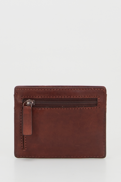 Personalised Brown Leather Billfold Wallet - Gifts Australia
