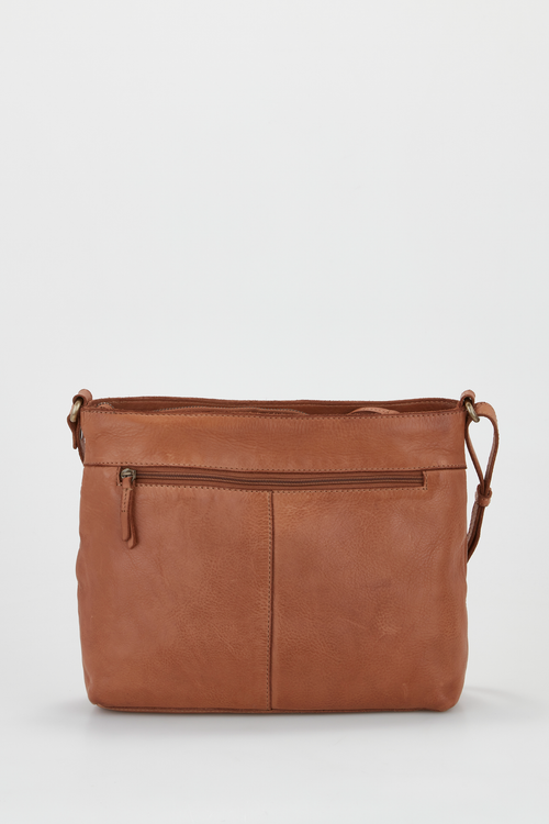 Brown Status Icons Barrel Crossbody Bag