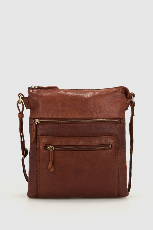 Evity Ria Leather Scoop Crossbody Bag – Strandbags Australia