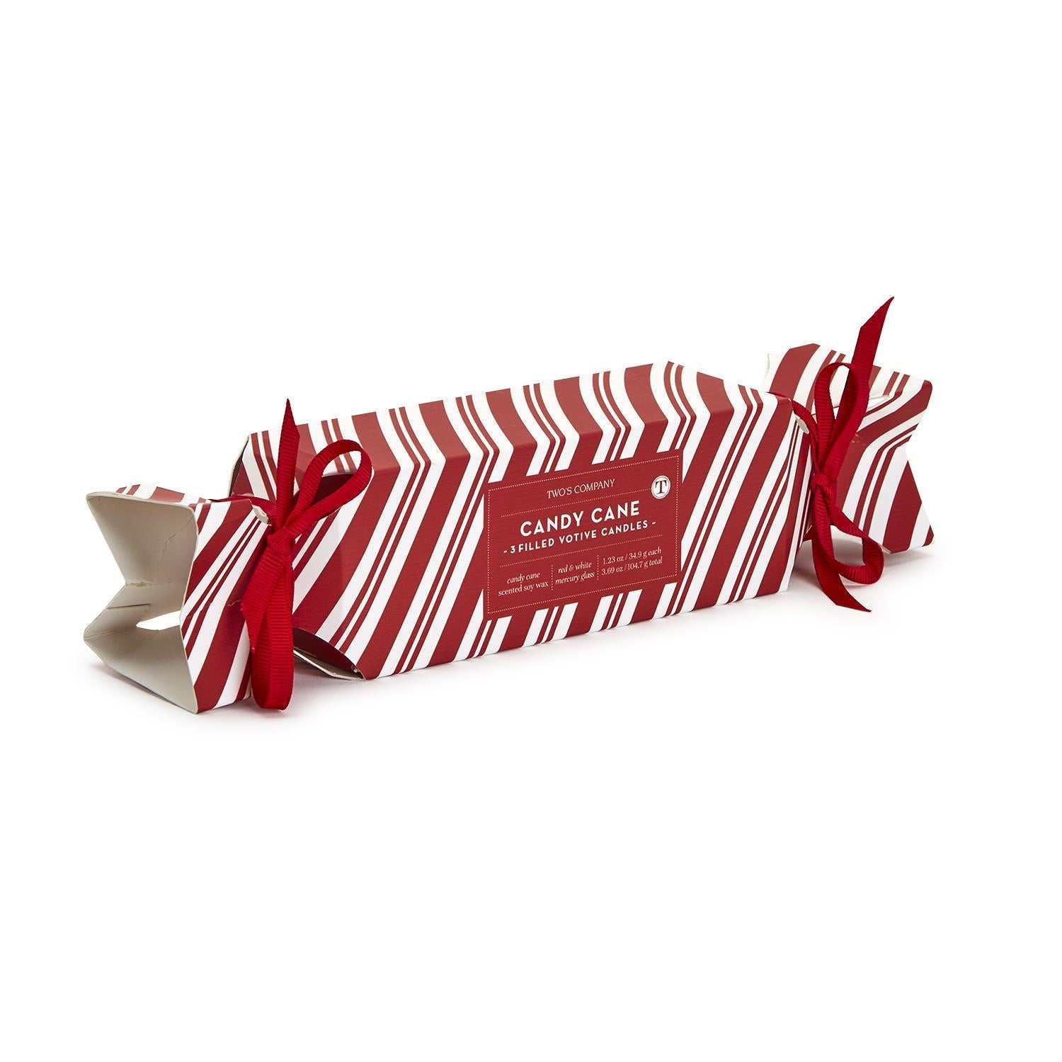 Two's Company Candle Cracker Candy Cane Candle