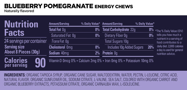 GU Blueberry Pomegranate Energy Chews