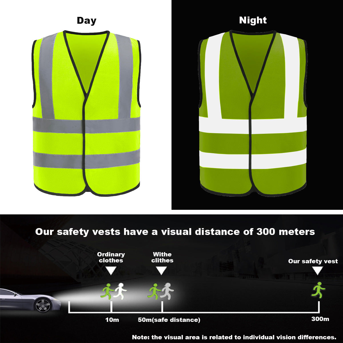 Custom safety vest customize high visibility vest reflective vest with logo