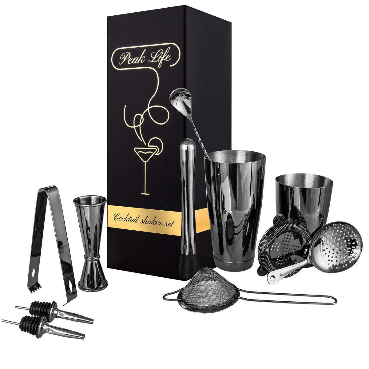 Best Boston Cocktail Shaker Professional Bartender Kit