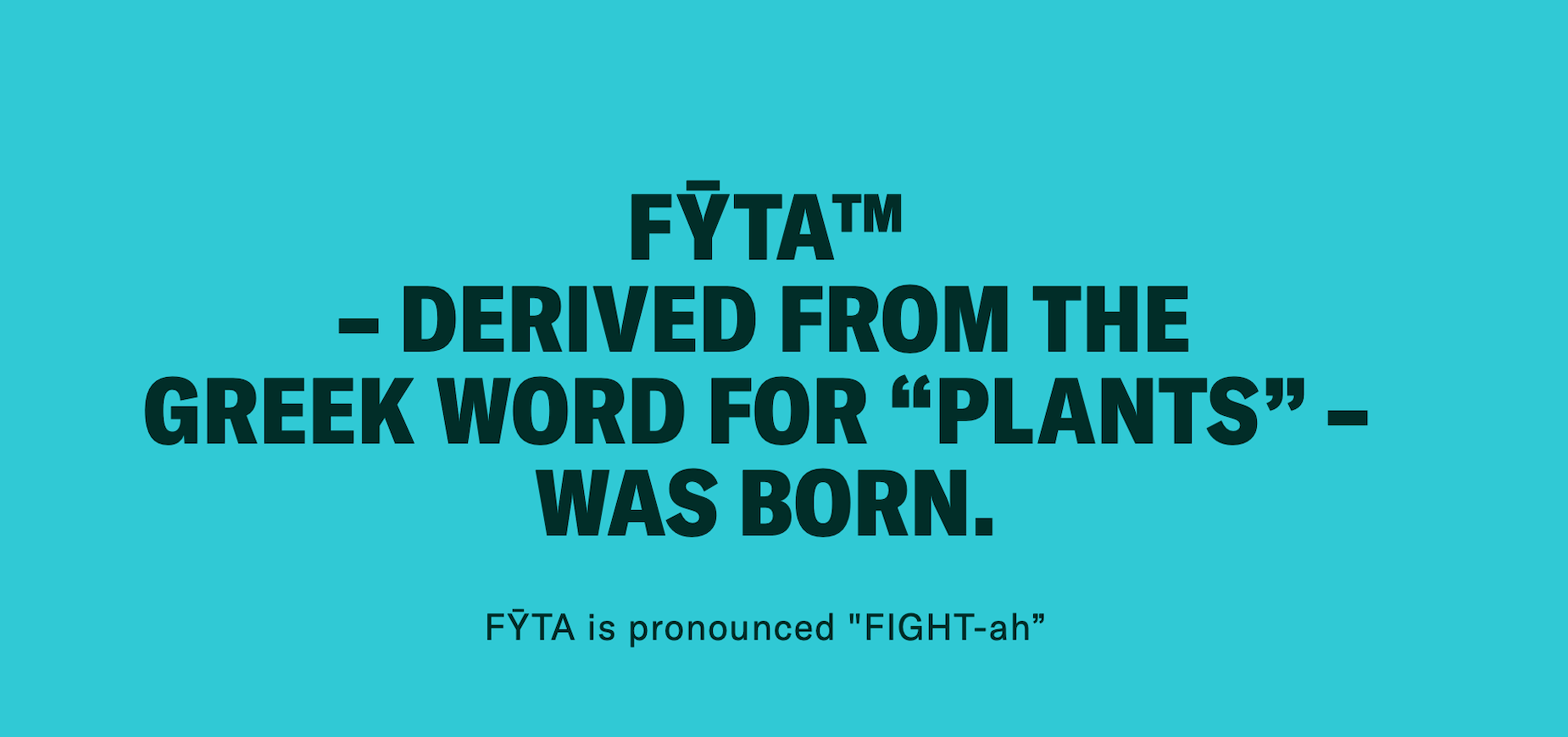 FTYA Greek Word For Plants