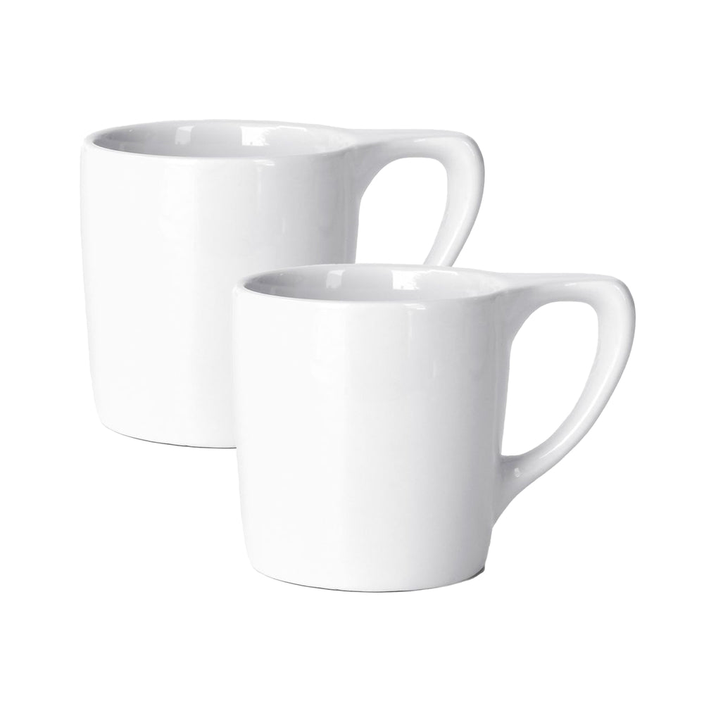 notNeutral Lino Double Cappuccino Cup & Saucer - White (6oz/177ml)