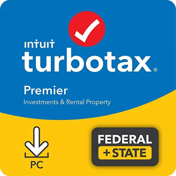 Turbotax Premier 2021 [Old Version] + State Tax Software [PC/MAC Download]
