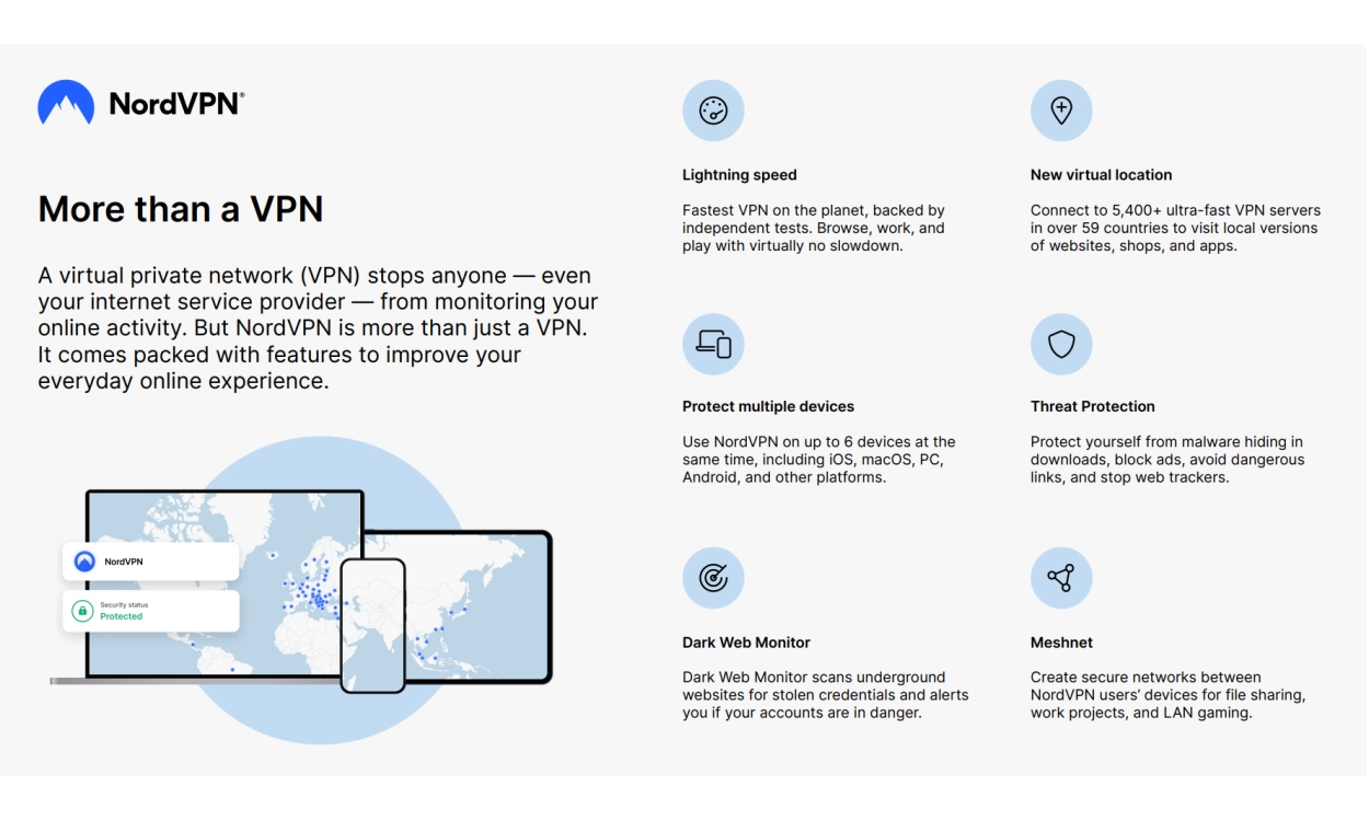NordVPN Complete, 10 Devices, 2-Year, VPN & Cybersecurity Software Bundle