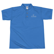 Load image into Gallery viewer, White Logo Embroidered Polo Shirt

