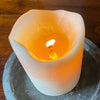 handmade soy wax candle concrete and wax candle care