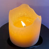 handmade soy wax candle concrete and wax candle care