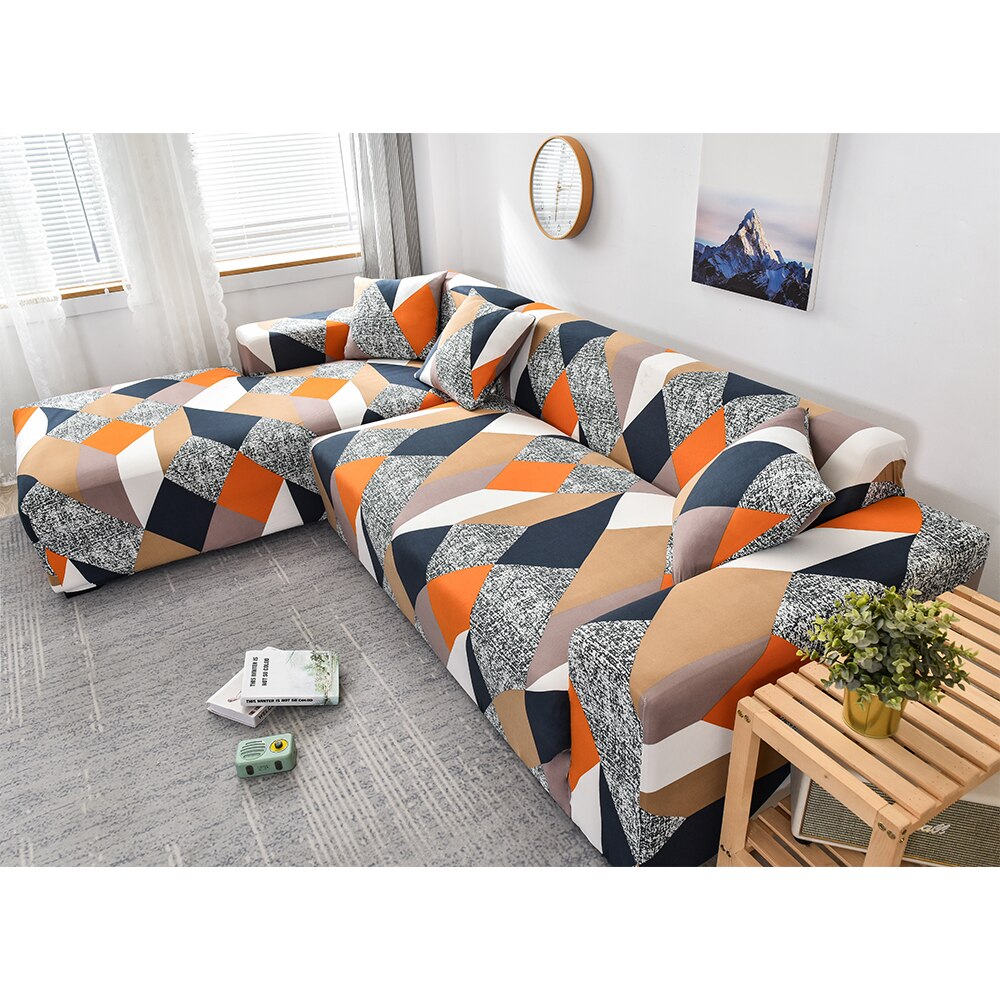 Sofa Cover Couch Slipcovers Stretch Printed Sofa Slipcover L Shape Corner  Sofa Covers Funda Sofa Elastic Couch Cover 1/2/3/4-seat – SofaCoverUK