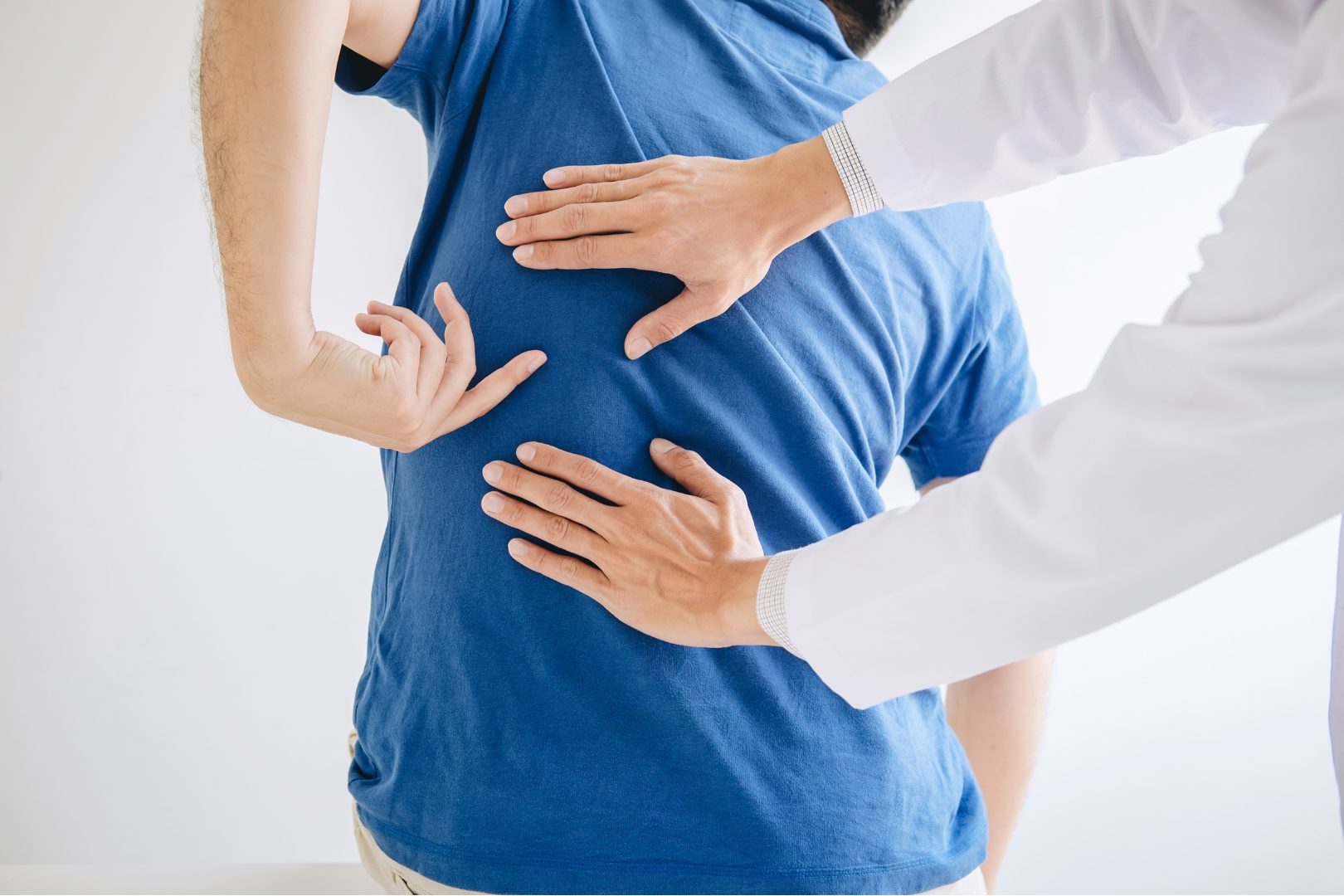 Chiropractor working with a patient