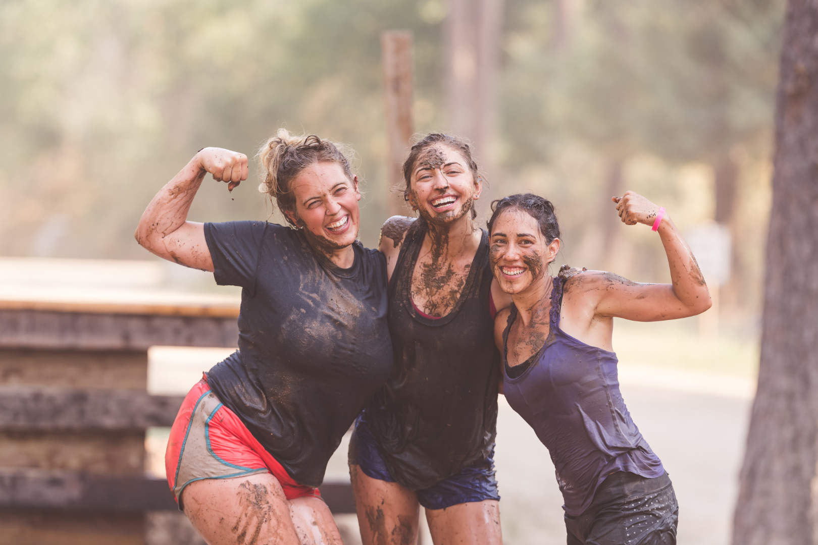 EMPLOYEES VOLUNTEERING OR DOING A MUD RUN