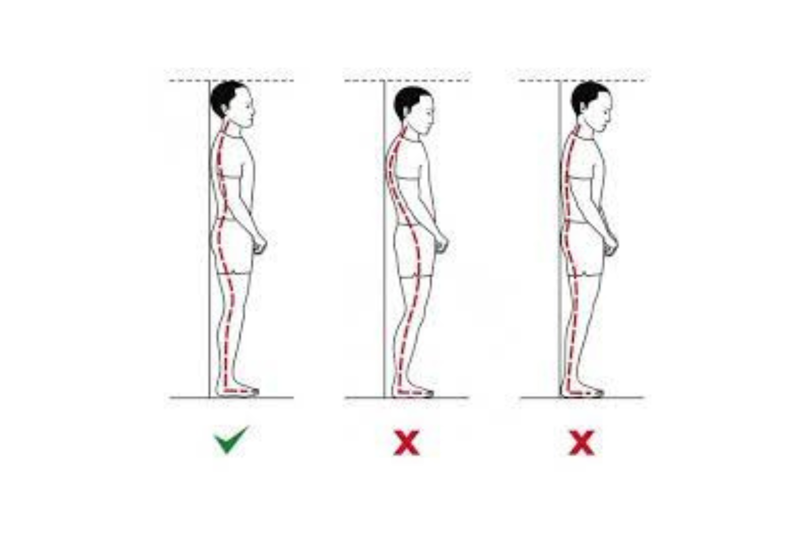 A graphic or photo depicting the wall test and three points of conta