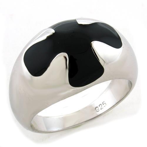 LOAS1169 Rhodium 925 Sterling Silver Ring with - curvyluxeshop.com
