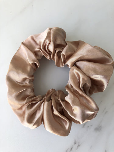 Beige Designer LV Scrunchie – Trendy Halos