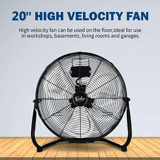 High Velocity Heavy Duty Metal Floor Fan 12inch – Simple Deluxe