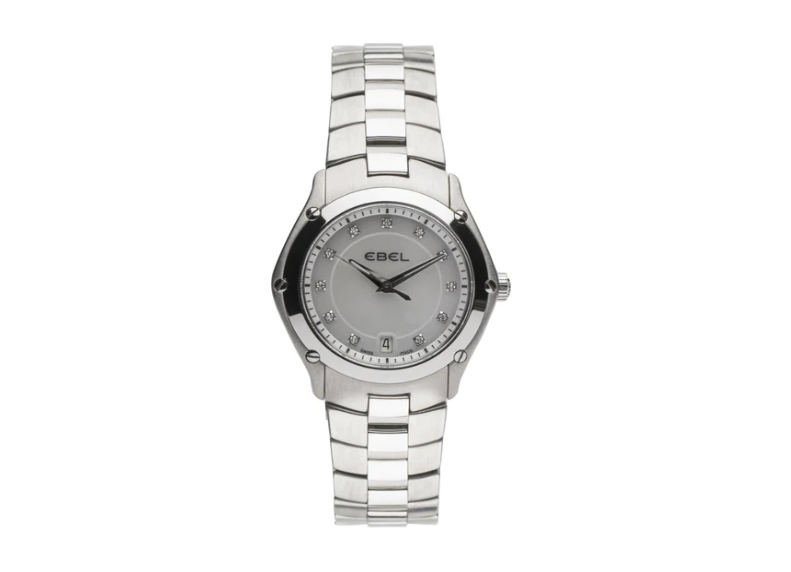 Ebel stainless steel diamond watch