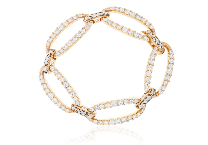 Rose gold diamond bracelet