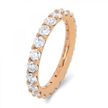 Load image into Gallery viewer, 18k Yellow Gold Brilliant Cut Diamond Eternity Wedding band
