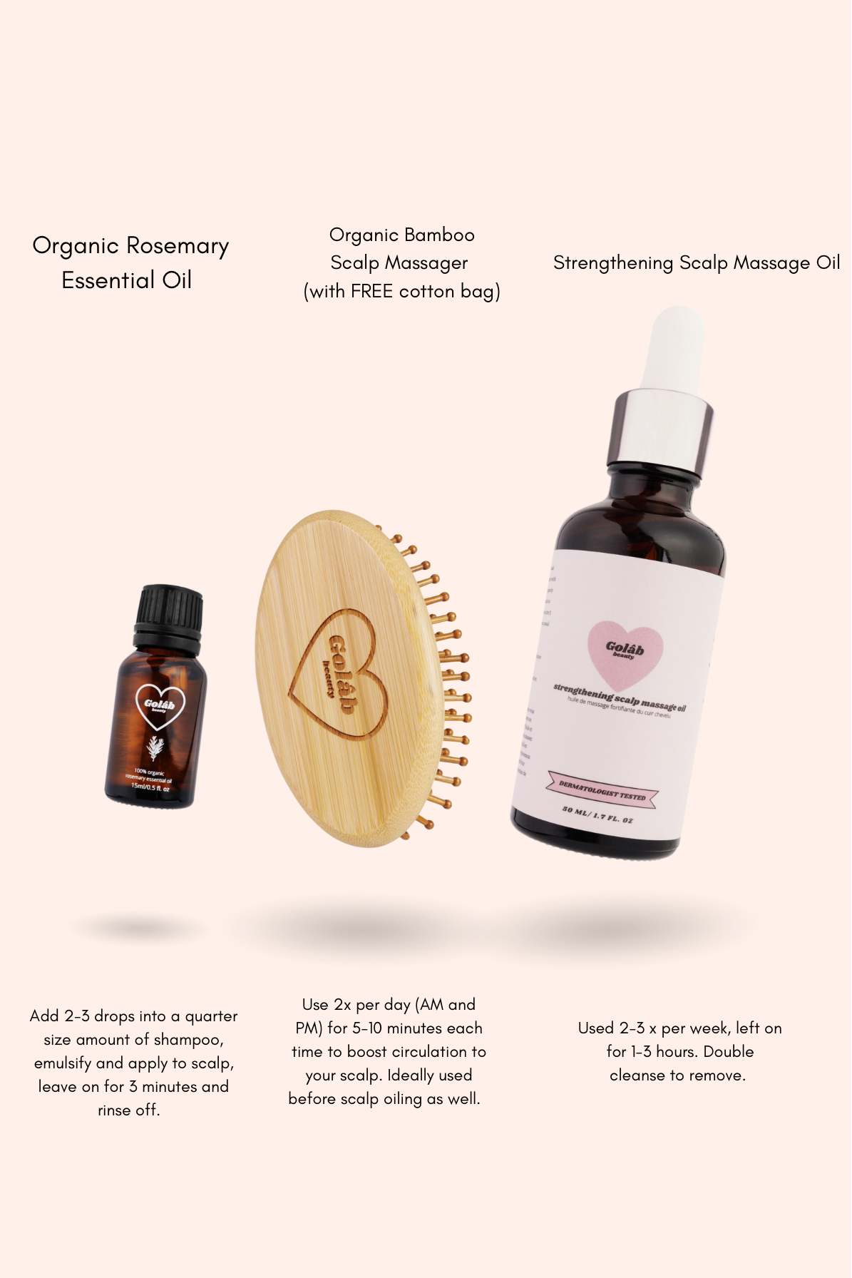 Strengthening Scalp Massage Oil – Golâb Beauty