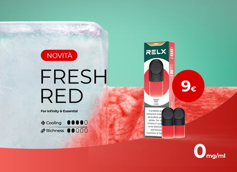 0 nicotina fresh red pod pro è ora disponibile su relxshop.it