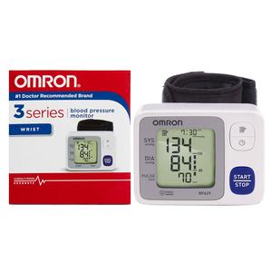 Omron Blood Pressure Monitor, 3 Series, Wrist, 1ea