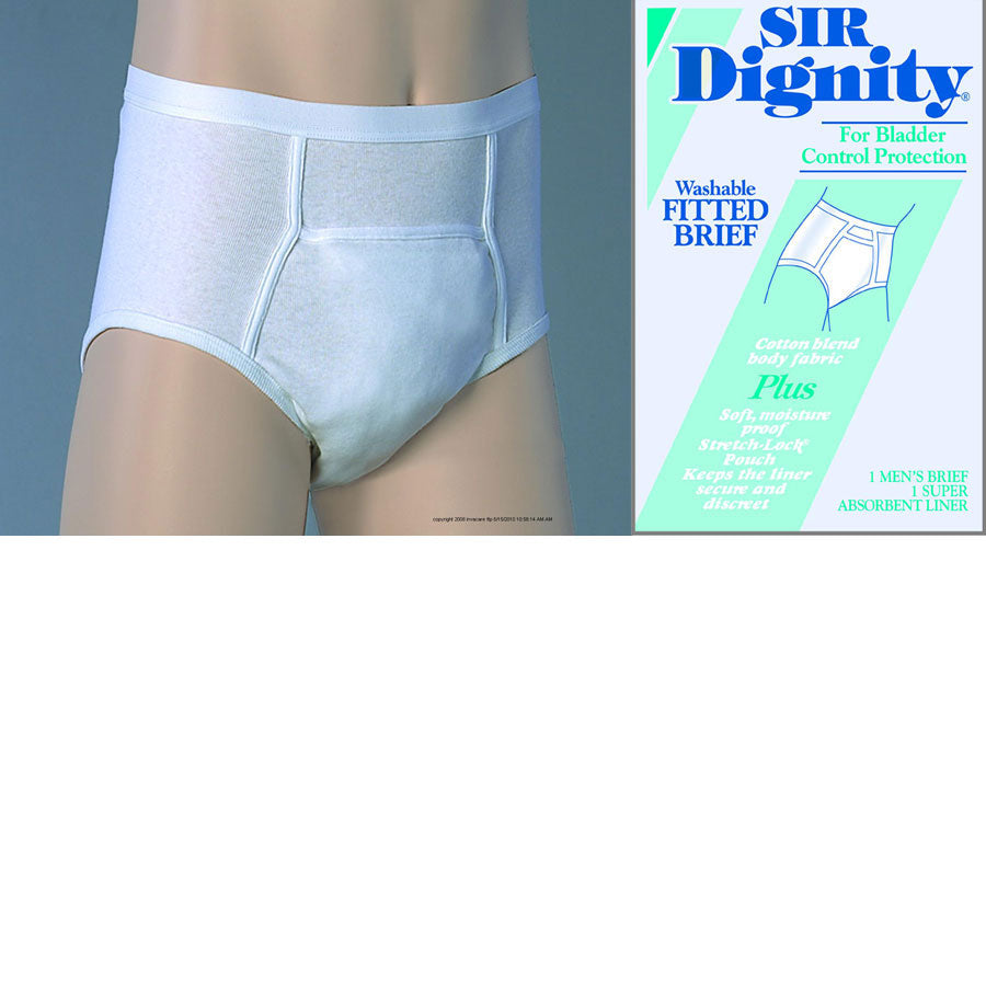 MediChoice Incontinence Underwear Mesh Brief, Polyester/Spandex, Large,  Brown Waistband- 1314MB4002 (Case of 100)