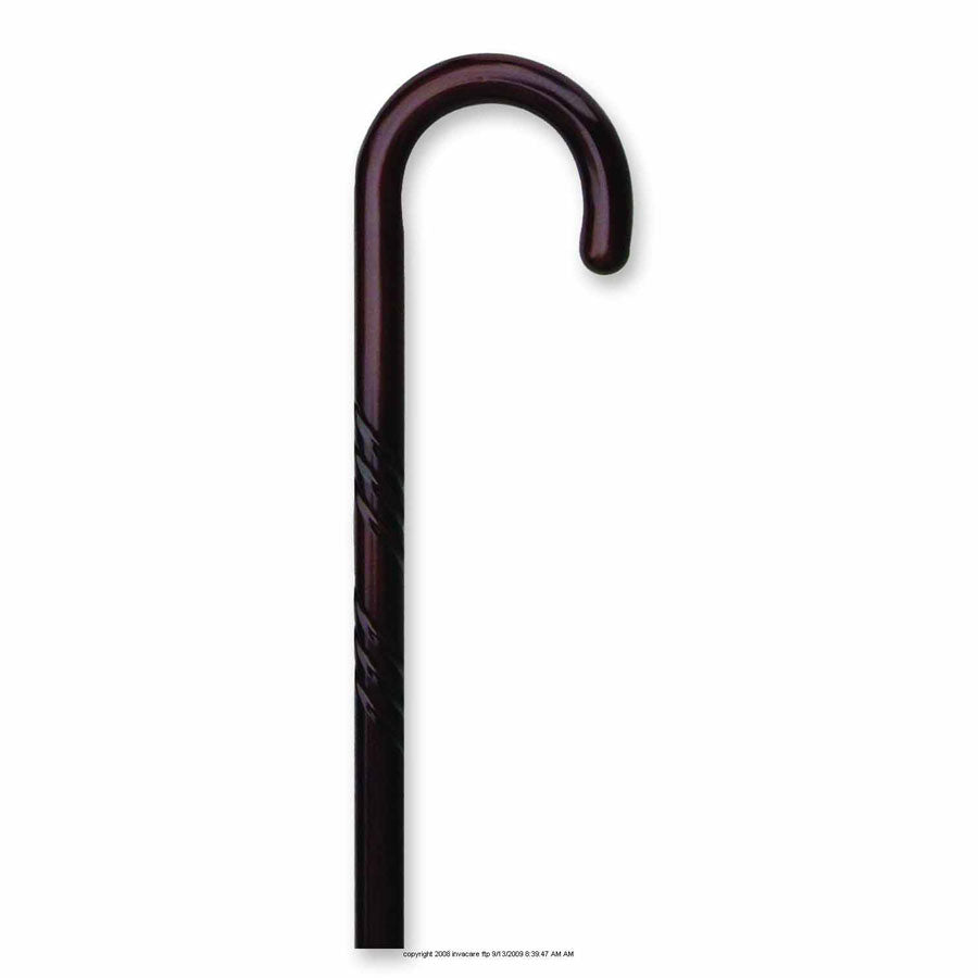 Alex Orthopedic Men's Fritz Handle Cane, Brown Stain, 36 - 37, 1