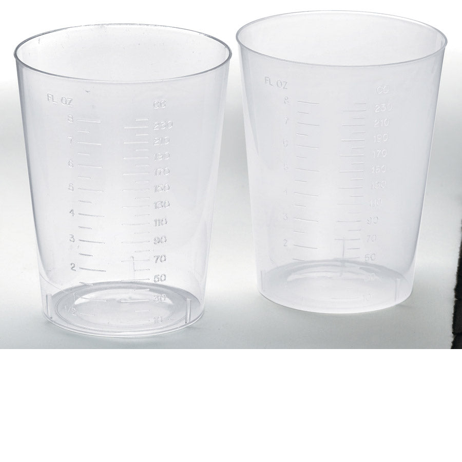 Graduated Disposable Cold Plastic Drinking Cups, Translucent