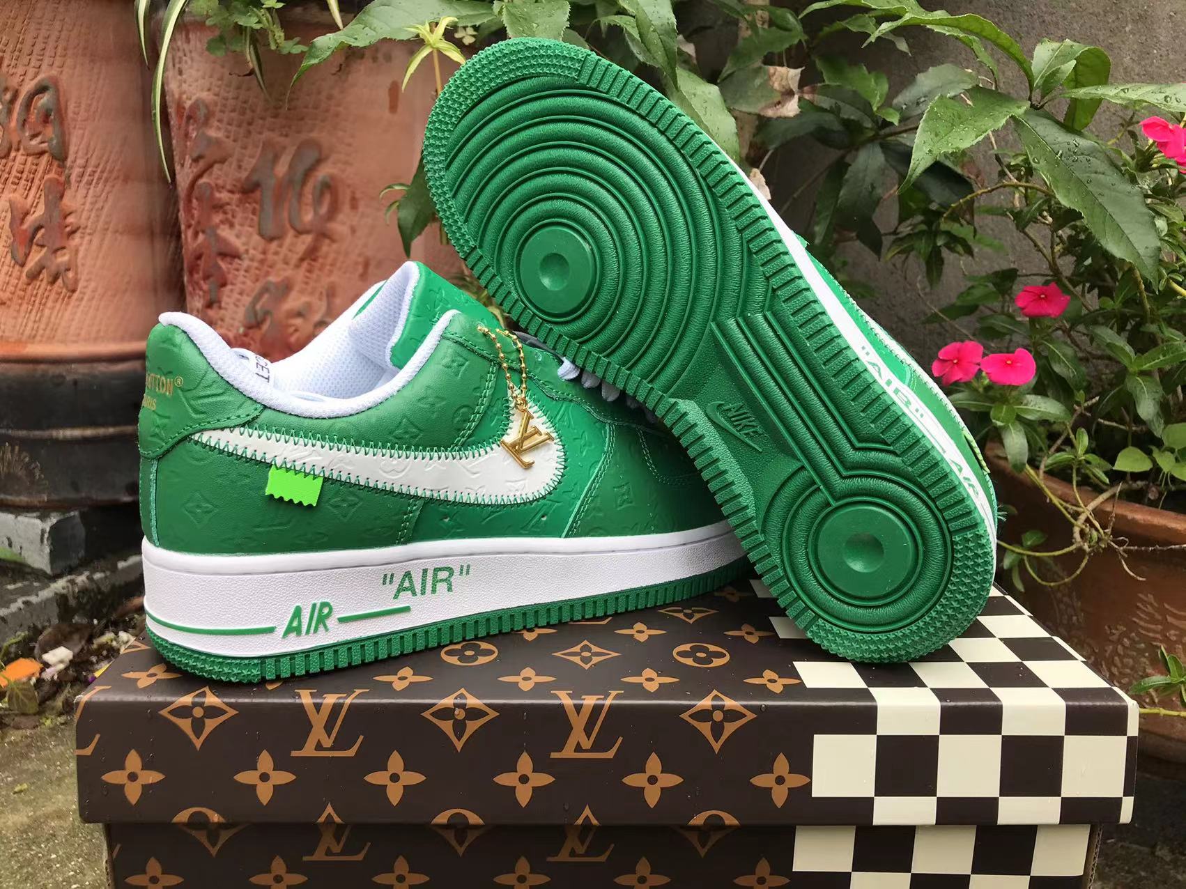 Louis Vuitton LV x Nike Air Force 1 Low OW Sneakers Shoes