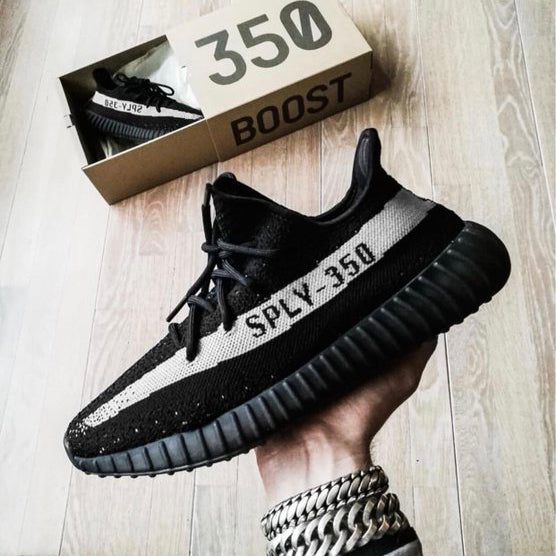 adidas Yeezy Boost 350 Black White Oreo Sneaker Shoes