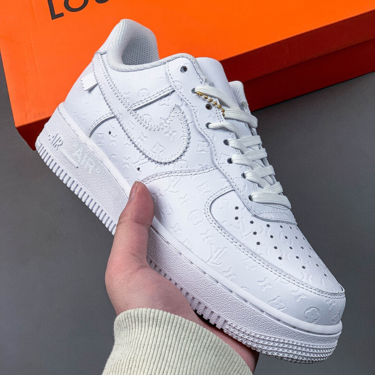 Louis Vuitton x Nike Air Force 1 LV Low-Top Sneakers