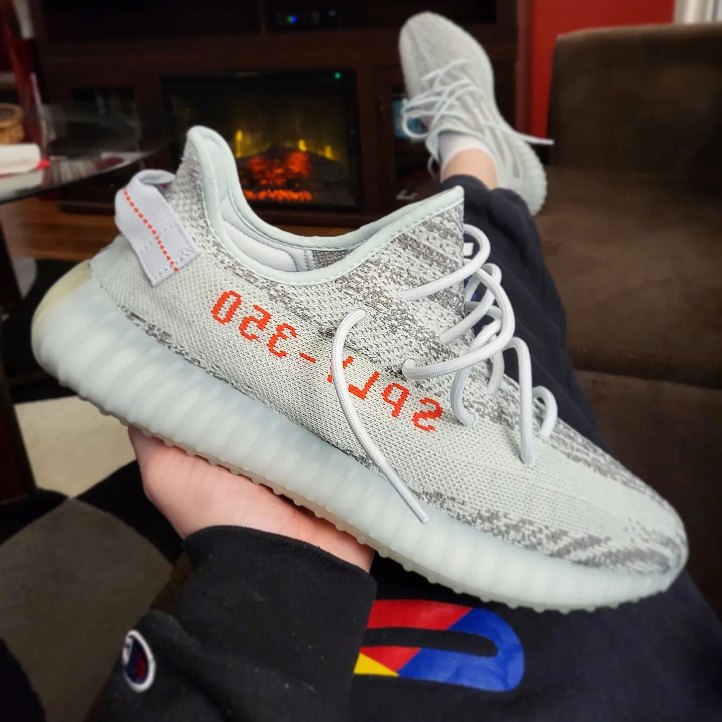 Adidas Yeezy Boost 350 v2 Blue Tint Sneakrers Shoes