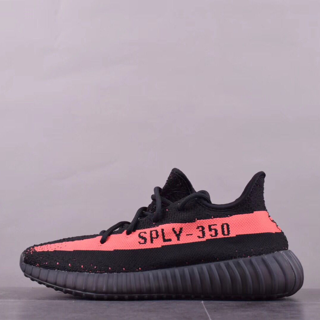 Adidas Yeezy Boost 350 v2 Black Red Sneakers Shoes