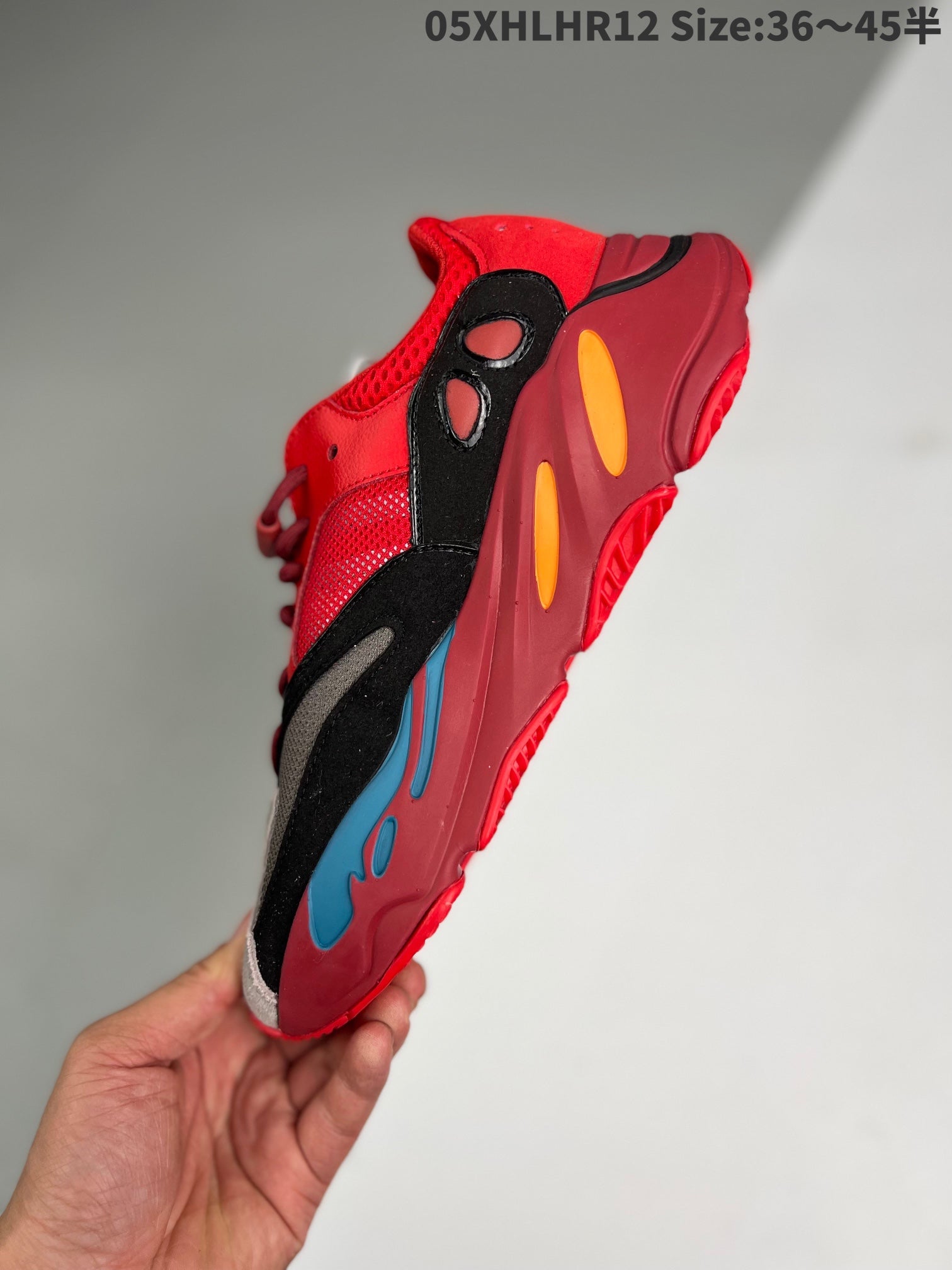 Adidas Yeezy Boost 700 Hi-Res Red Sneakers Shoes
