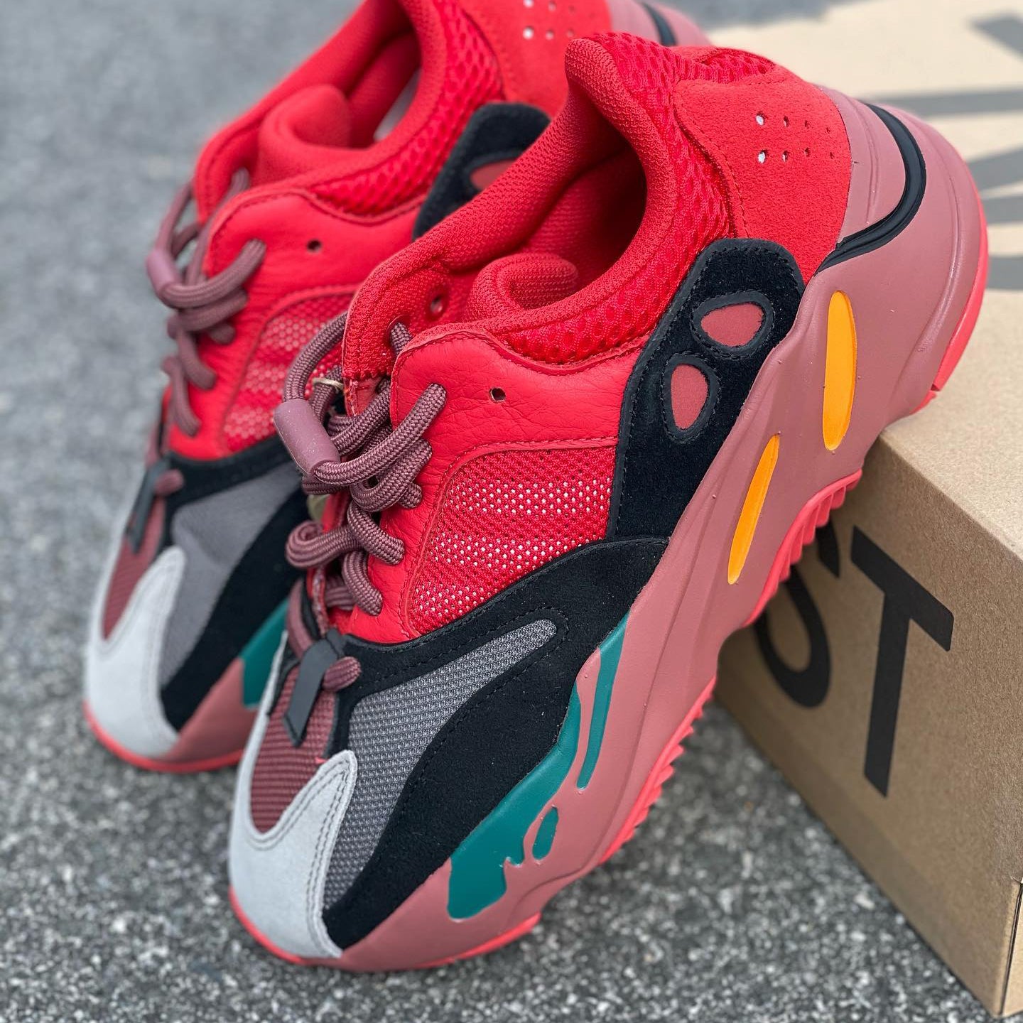 adidas Yeezy Boost 700 Hi-Res Red Sneaker Shoes