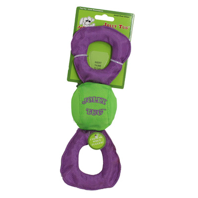 Jolly Pets Tug-n-Toss Mini Dog Toy, Purple, 4-in