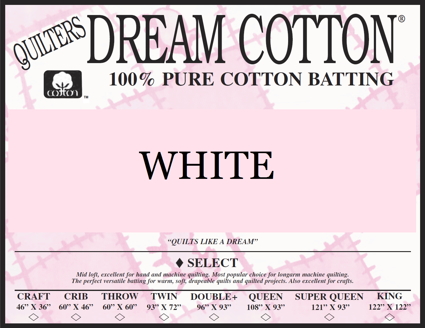 Dream Select Twin - Quiltique