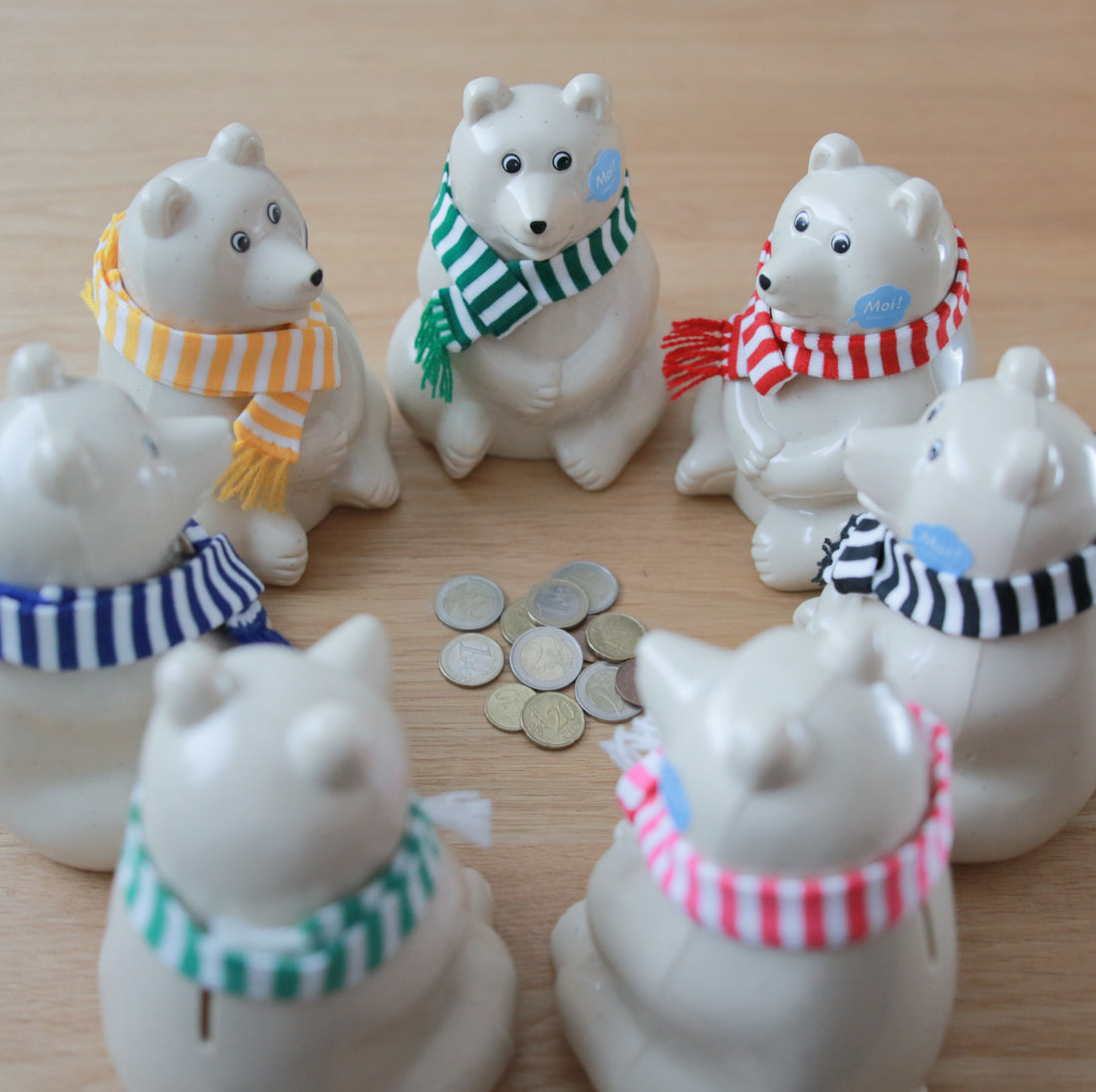 花座布団プレゼント】しろくま貯金箱 Polar Bear Money Box 2023