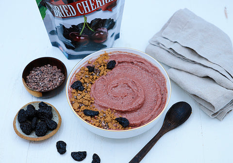 Dried Cherries in a smoothie bowl