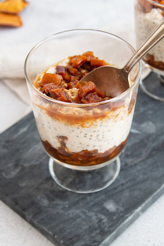 Sunrise Fresh Peaches ‘n Cream Overnight Oats In A Jar