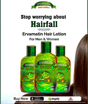 Buy Ervamatin Hair Lotion  promote hair growth  prevent hair loss Online  at desertcartINDIA