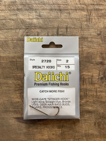 DAIICHI 4640 HOOK - 60 Degree Heavy Jig & Fly Tying Hooks - 15