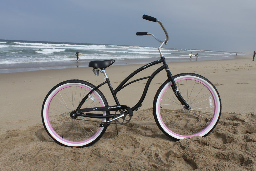 pink beach cruiser bike