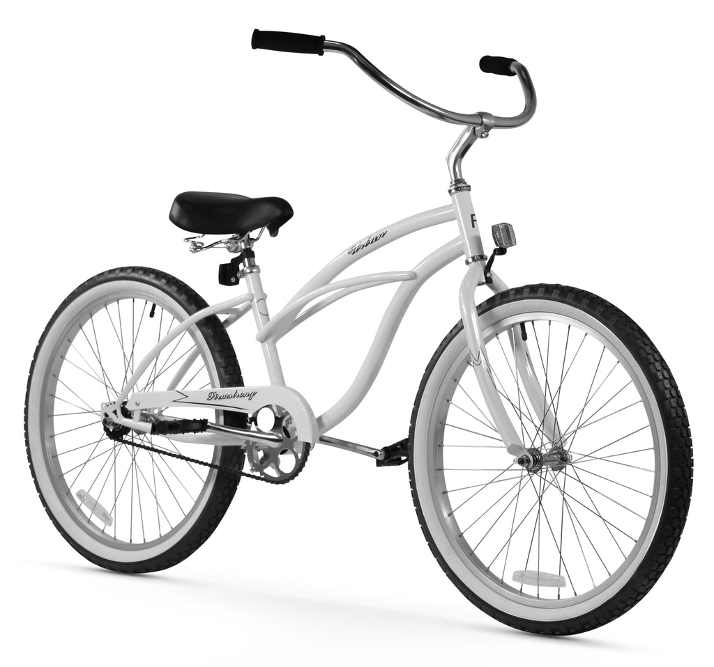 white 24 inch bike