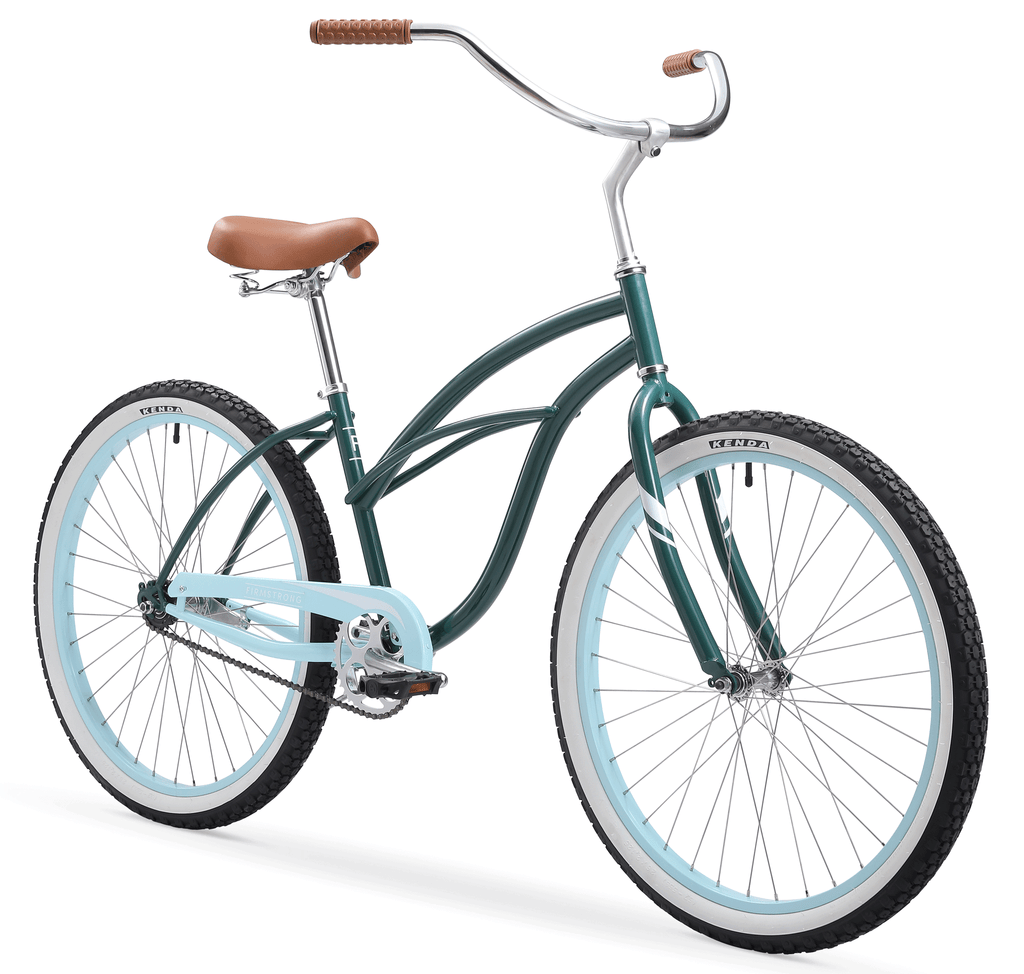 green beach cruiser bike